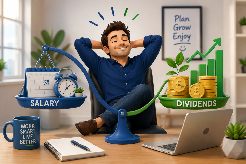 Company director balancing salary and dividends to achieve a tax-efficient remuneration strategy